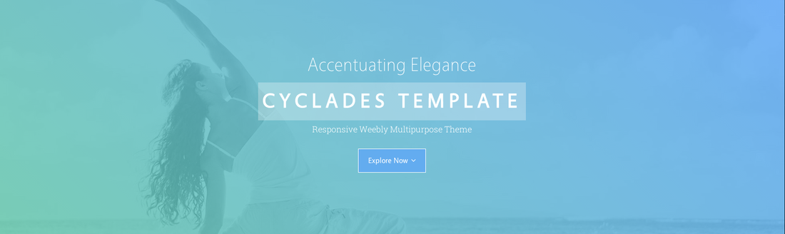 responsive Weebly templates cyclades theme