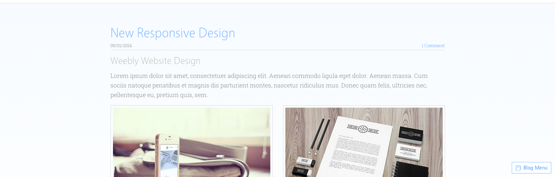 responsive weebly templates, cyclades weebly theme full width blog